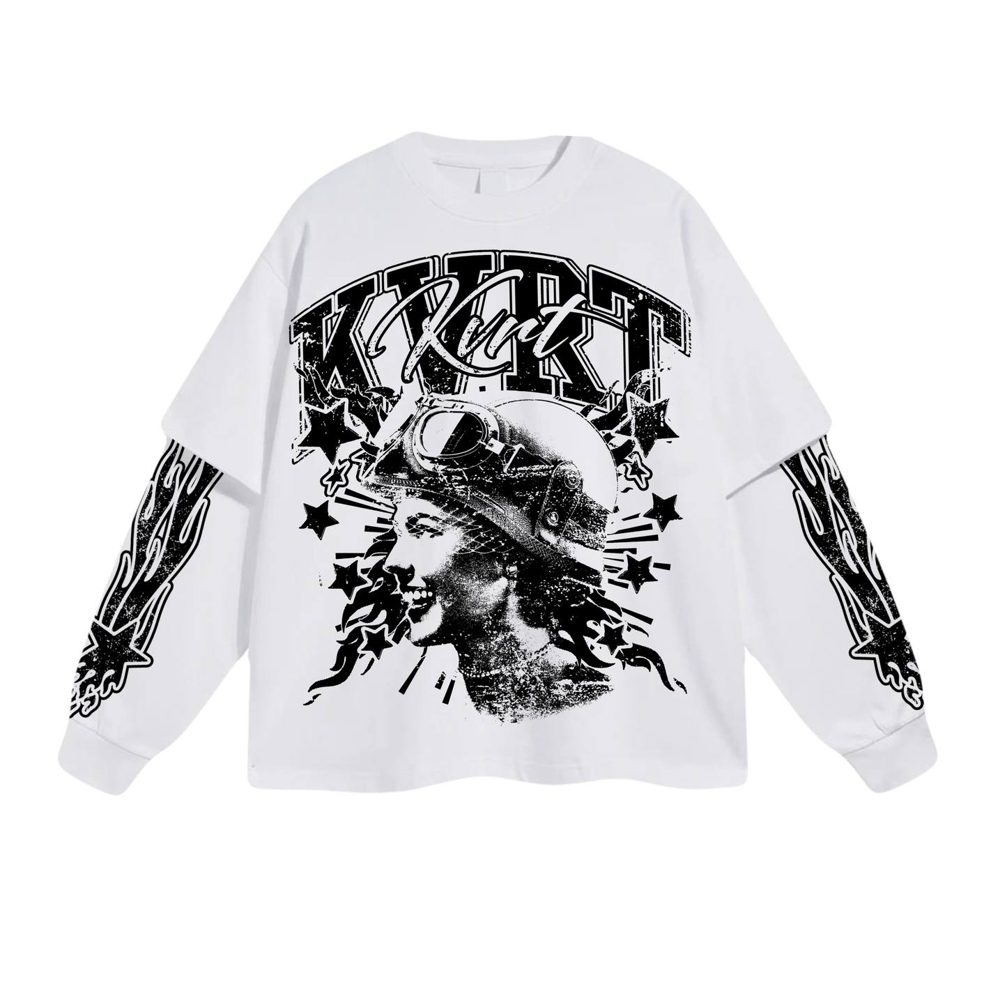 Double Layered Longsleeve V2 - WHITE
