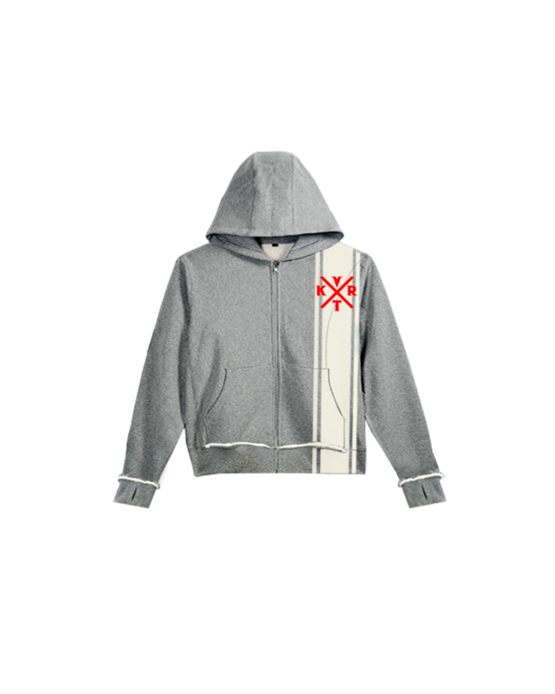 'KVRT' Leather Hoodie